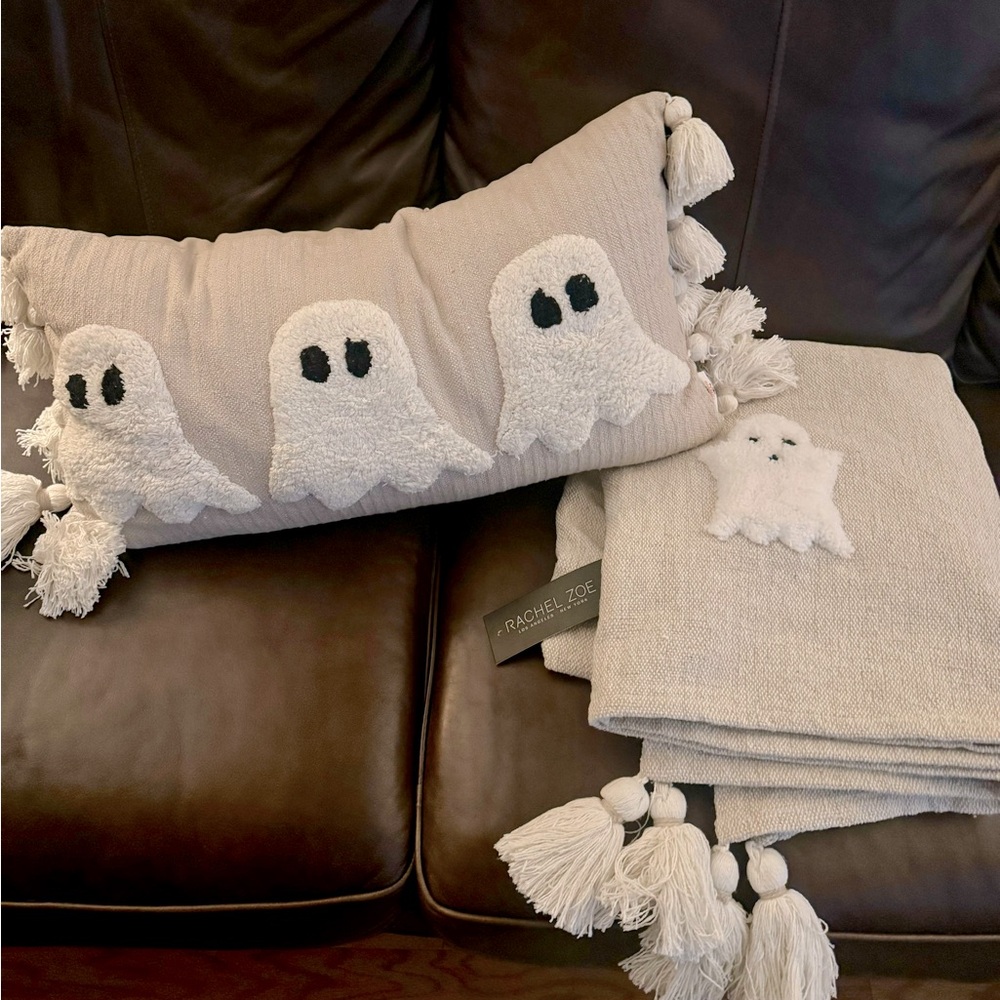 Viral HomeGoods Ghost Pillow and Throw Blanket